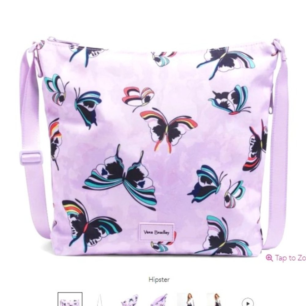 VB Hipster in Lighten Up - Lavender Butterflies NWT